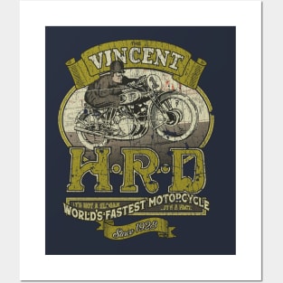 Vincent HRD Motorcycles 1928 Posters and Art